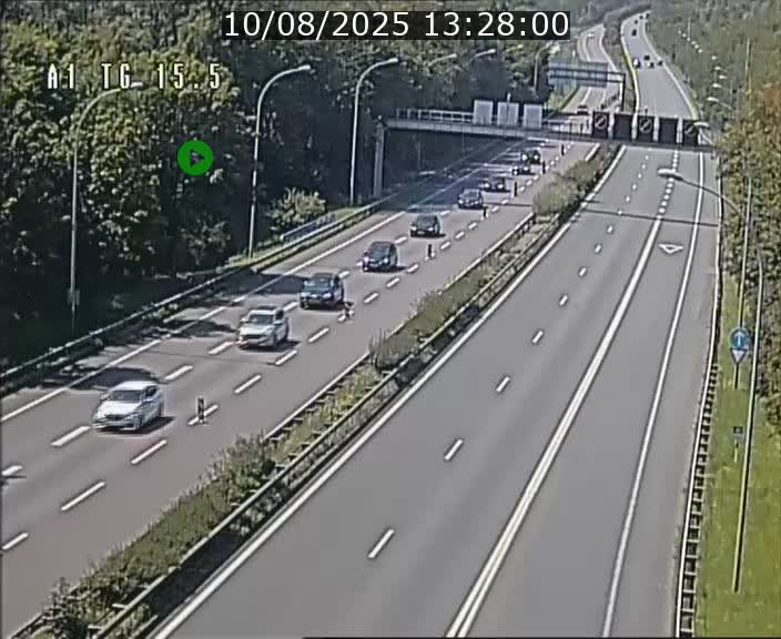 Traffic live webcam Luxembourg Munsbach - A1 direction Luxembourg - BK 15.5