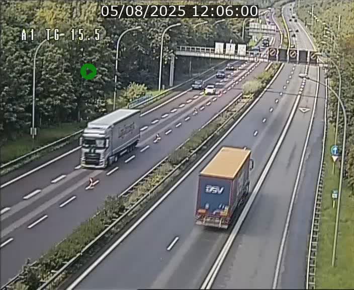 Traffic live webcam Luxembourg Munsbach - A1 direction Luxembourg - BK 15.5