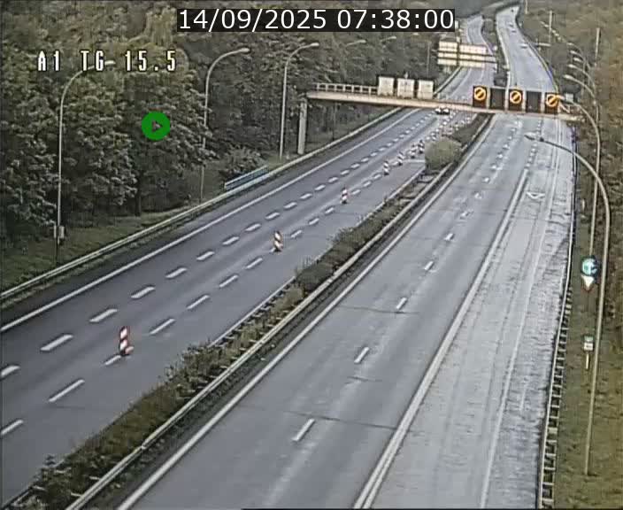 Traffic live webcam Luxembourg Munsbach - A1 direction Luxembourg - BK 15.5