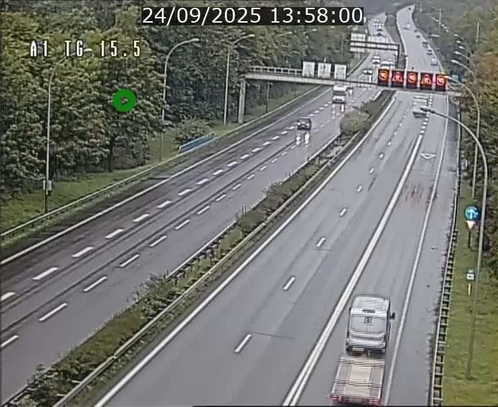 Traffic live webcam Luxembourg Munsbach - A1 direction Luxembourg - BK 15.5