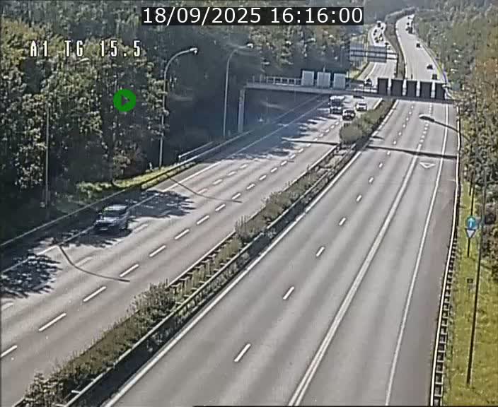 Traffic live webcam Luxembourg Munsbach - A1 direction Luxembourg - BK 15.5