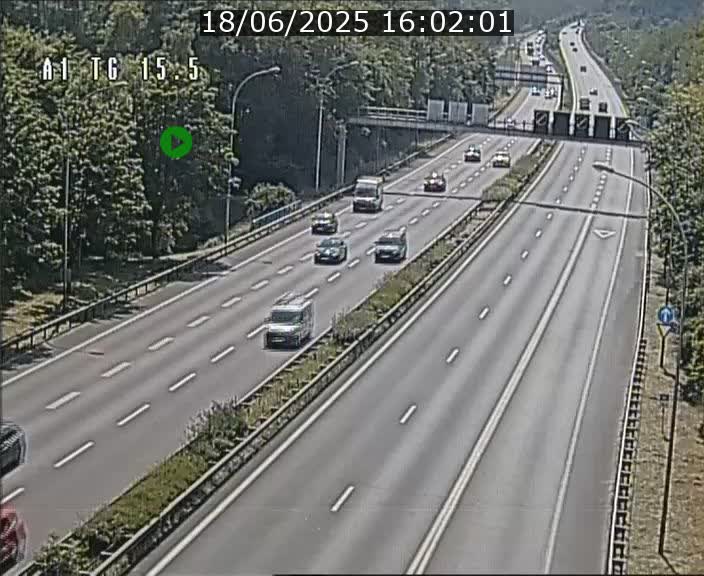 Traffic live webcam Luxembourg Munsbach - A1 direction Luxembourg - BK 15.5