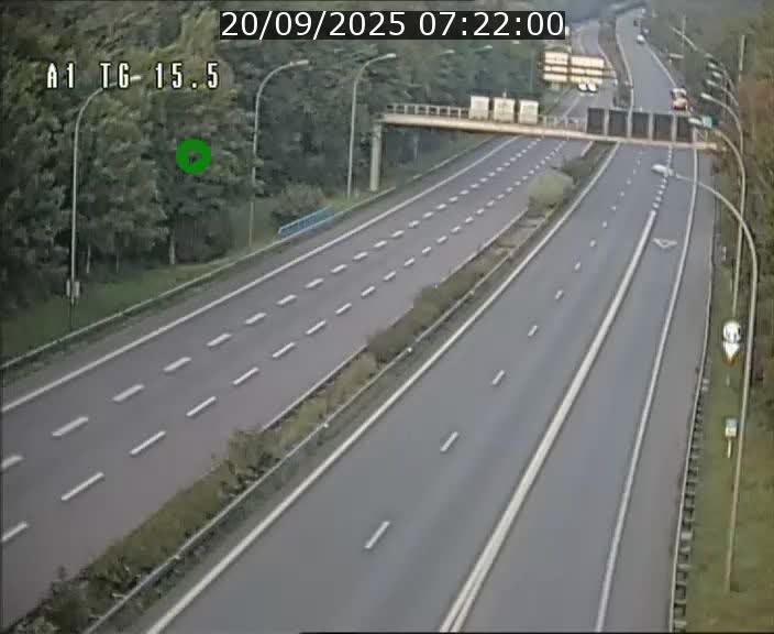 Traffic live webcam Luxembourg Munsbach - A1 direction Luxembourg - BK 15.5