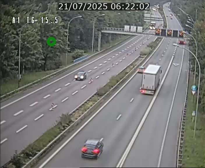 Traffic live webcam Luxembourg Munsbach - A1 direction Luxembourg - BK 15.5