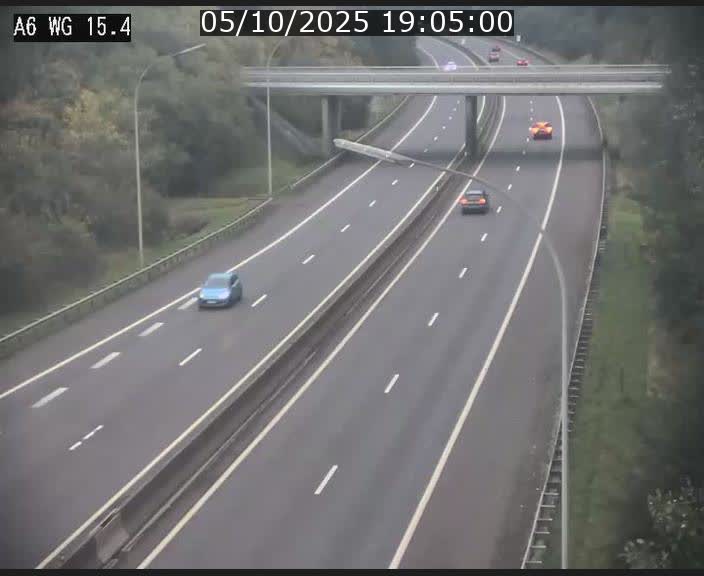 <h2>Traffic live webcam Luxembourg Capellen - A6 - BK 15.4 - direction Luxembourg/France/Allemagne</h2>