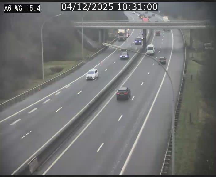 <h2>Traffic live webcam Luxembourg Capellen - A6 - BK 15.4 - direction Luxembourg/France/Allemagne</h2>