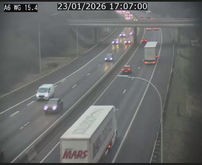 <h2>Traffic live webcam Luxembourg Capellen - A6 - BK 15.4 - direction Luxembourg/France/Allemagne</h2>