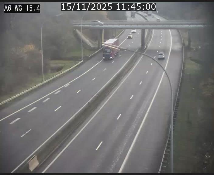 Traffic live webcam Luxembourg Capellen - A6 - BK 15.4 - direction Luxembourg/France/Allemagne