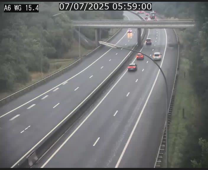 Traffic live webcam Luxembourg Capellen - A6 - BK 15.4 - direction Luxembourg/France/Allemagne