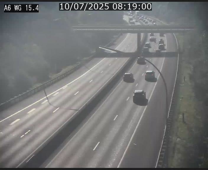 Traffic live webcam Luxembourg Capellen - A6 - BK 15.4 - direction Luxembourg/France/Allemagne