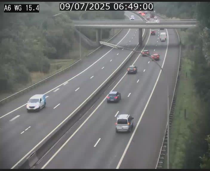 Traffic live webcam Luxembourg Capellen - A6 - BK 15.4 - direction Luxembourg/France/Allemagne
