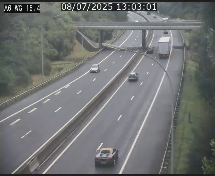Traffic live webcam Luxembourg Capellen - A6 - BK 15.4 - direction Luxembourg/France/Allemagne