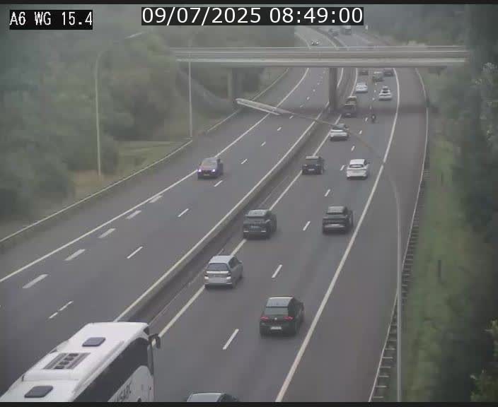 Traffic live webcam Luxembourg Capellen - A6 - BK 15.4 - direction Luxembourg/France/Allemagne