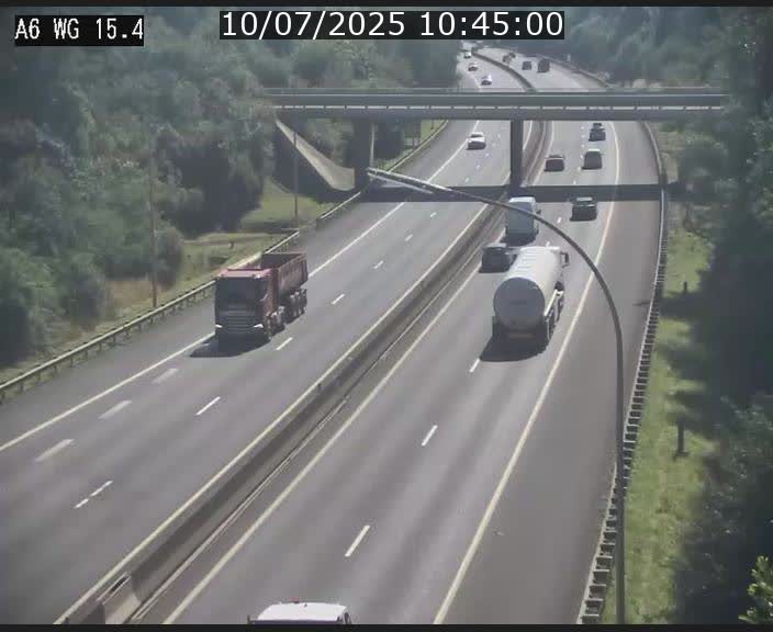 Traffic live webcam Luxembourg Capellen - A6 - BK 15.4 - direction Luxembourg/France/Allemagne