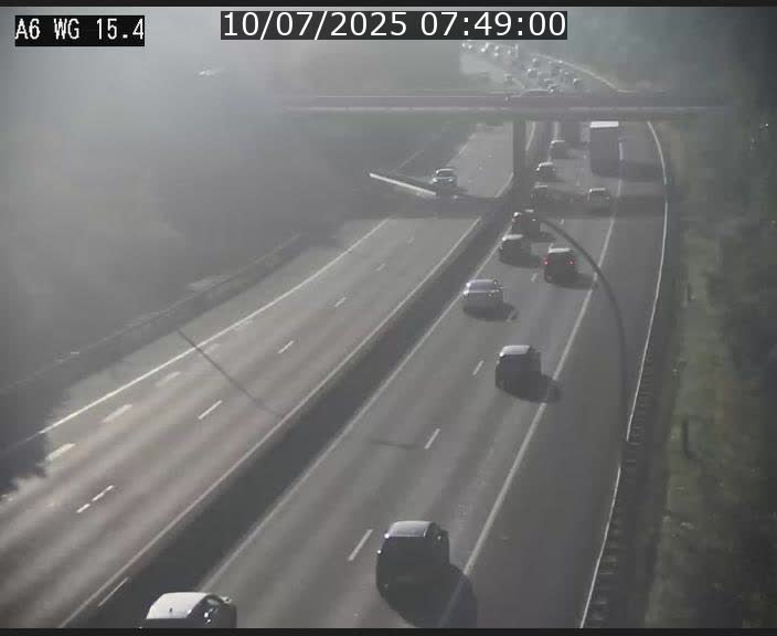 Traffic live webcam Luxembourg Capellen - A6 - BK 15.4 - direction Luxembourg/France/Allemagne