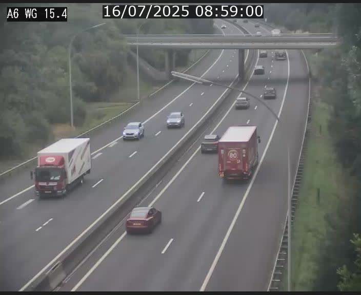 Traffic live webcam Luxembourg Capellen - A6 - BK 15.4 - direction Luxembourg/France/Allemagne