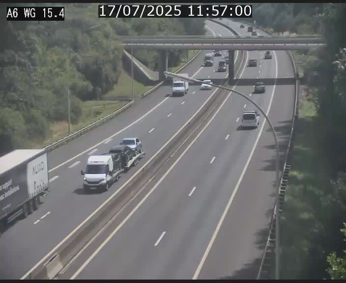 Traffic live webcam Luxembourg Capellen - A6 - BK 15.4 - direction Luxembourg/France/Allemagne