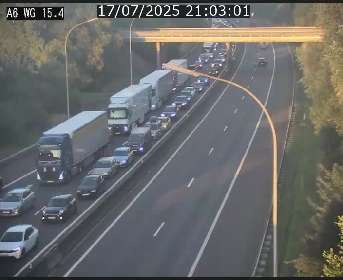 Traffic live webcam Luxembourg Capellen - A6 - BK 15.4 - direction Luxembourg/France/Allemagne