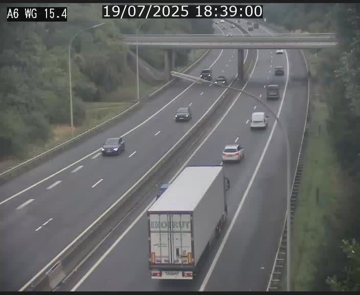 Traffic live webcam Luxembourg Capellen - A6 - BK 15.4 - direction Luxembourg/France/Allemagne