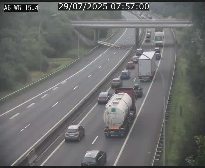 Traffic live webcam Luxembourg Capellen - A6 - BK 15.4 - direction Luxembourg/France/Allemagne