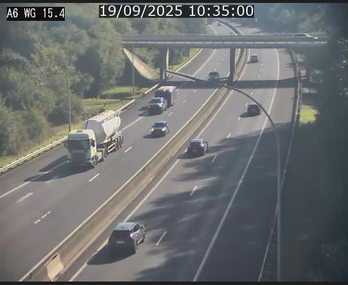 Traffic live webcam Luxembourg Capellen - A6 - BK 15.4 - direction Luxembourg/France/Allemagne