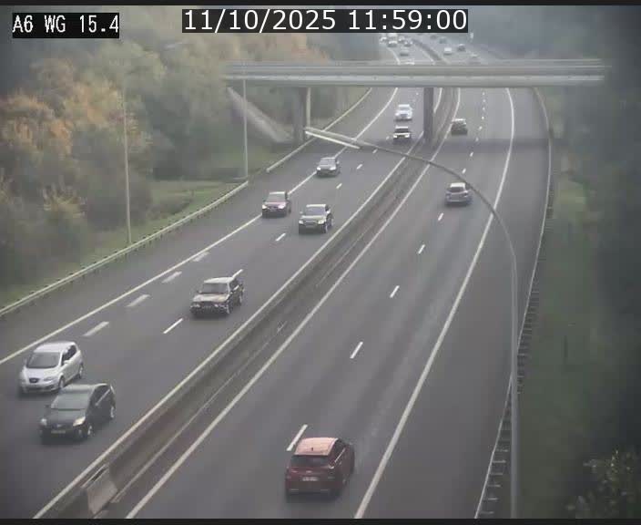Traffic live webcam Luxembourg Capellen - A6 - BK 15.4 - direction Luxembourg/France/Allemagne