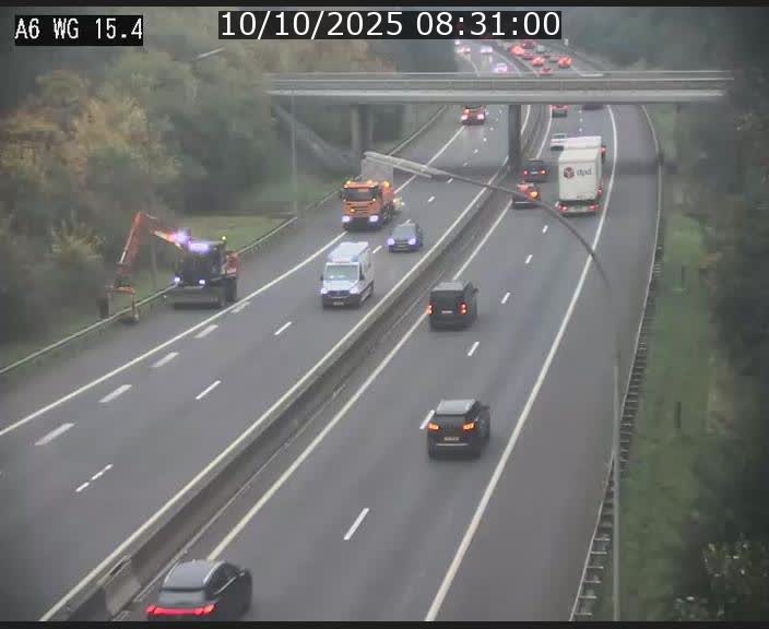 Traffic live webcam Luxembourg Capellen - A6 - BK 15.4 - direction Luxembourg/France/Allemagne