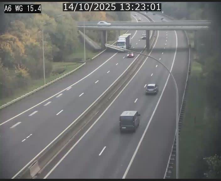 Traffic live webcam Luxembourg Capellen - A6 - BK 15.4 - direction Luxembourg/France/Allemagne