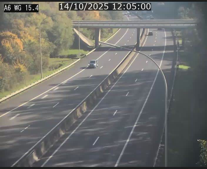Traffic live webcam Luxembourg Capellen - A6 - BK 15.4 - direction Luxembourg/France/Allemagne