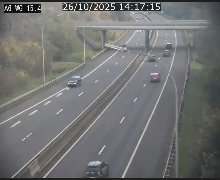 Traffic live webcam Luxembourg Capellen - A6 - BK 15.4 - direction Luxembourg/France/Allemagne