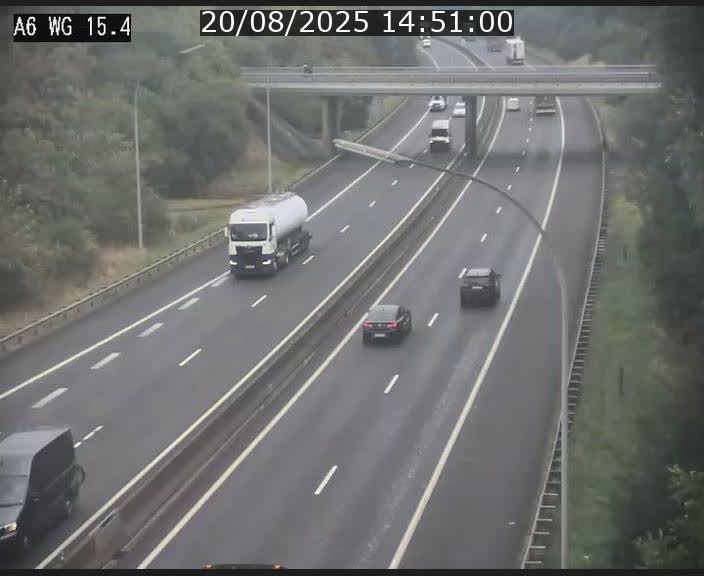 <h2>Traffic live webcam Luxembourg Capellen - A6 - BK 15.4 - direction Luxembourg/France/Allemagne</h2>