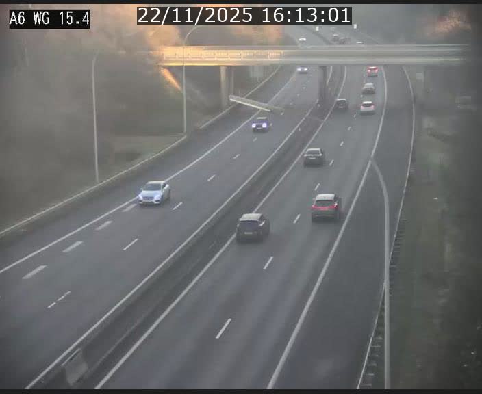 <h2>Traffic live webcam Luxembourg Capellen - A6 - BK 15.4 - direction Luxembourg/France/Allemagne</h2>