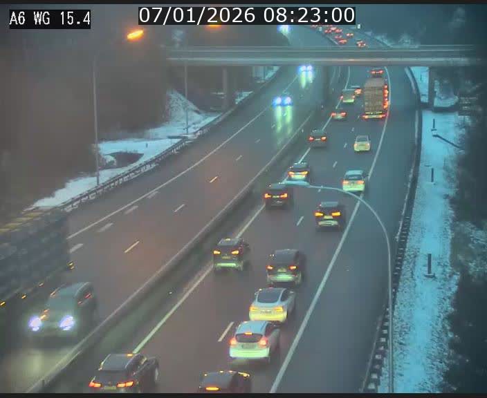 <h2>Traffic live webcam Luxembourg Capellen - A6 - BK 15.4 - direction Luxembourg/France/Allemagne</h2>