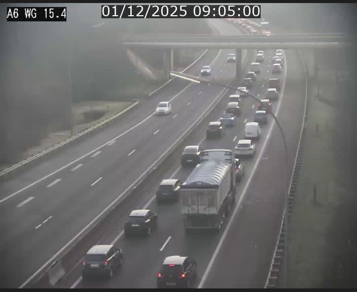 <h2>Traffic live webcam Luxembourg Capellen - A6 - BK 15.4 - direction Luxembourg/France/Allemagne</h2>