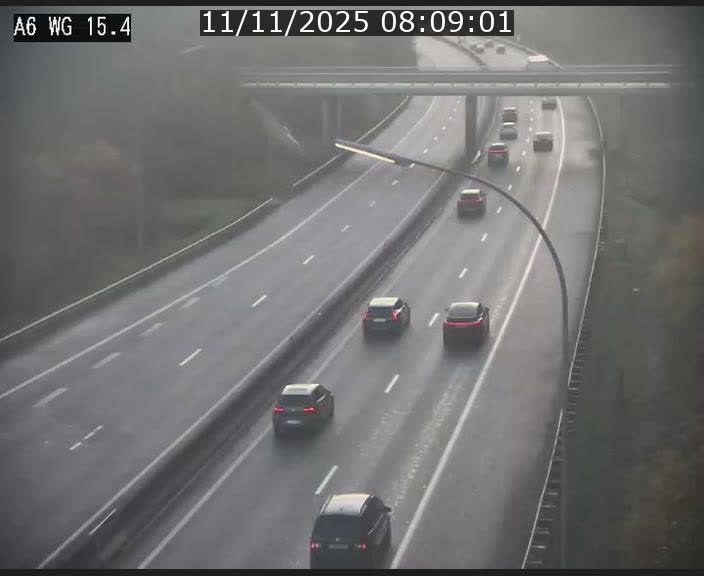 <h2>Traffic live webcam Luxembourg Capellen - A6 - BK 15.4 - direction Luxembourg/France/Allemagne</h2>