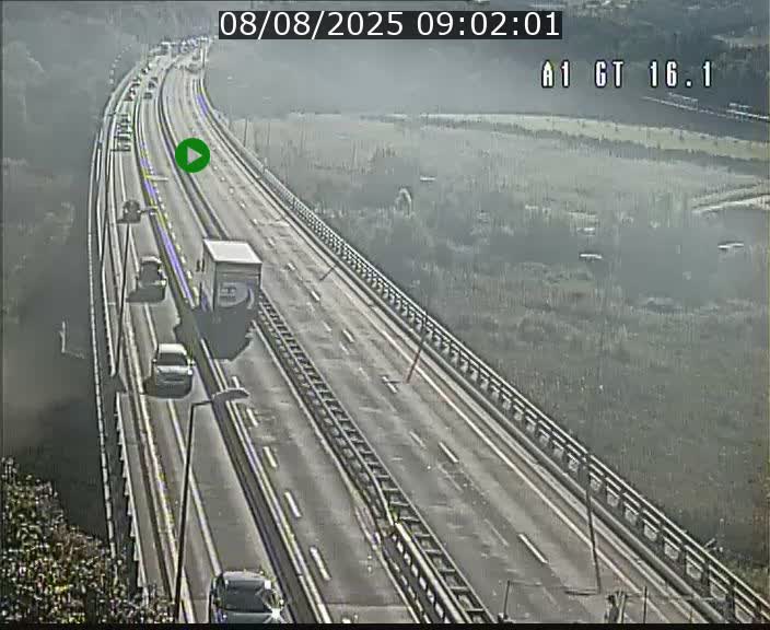 <h2>Traffic live webcam Luxembourg Niederanven - A1 direction Allemagne - BK 16.1</h2>