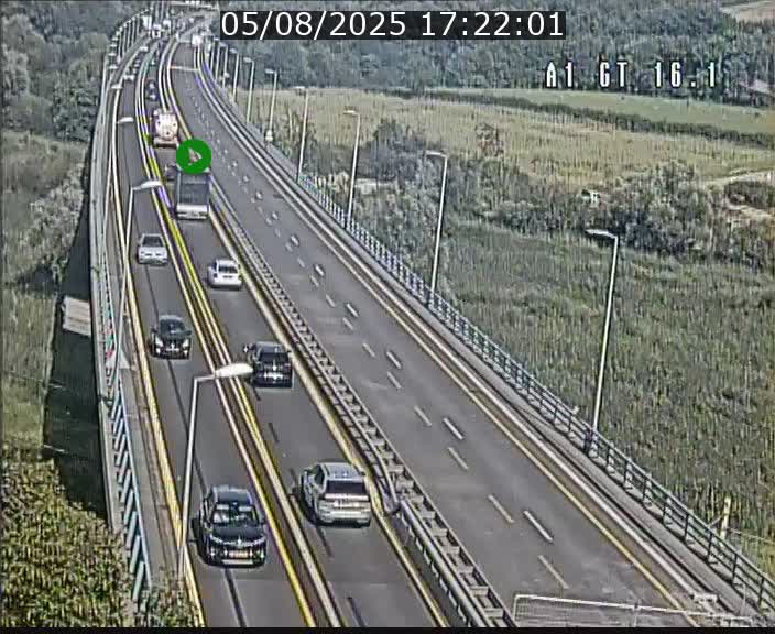 <h2>Traffic live webcam Luxembourg Niederanven - A1 direction Allemagne - BK 16.1</h2>