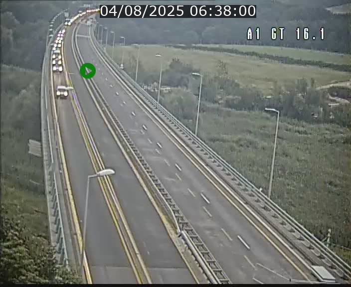 <h2>Traffic live webcam Luxembourg Niederanven - A1 direction Allemagne - BK 16.1</h2>