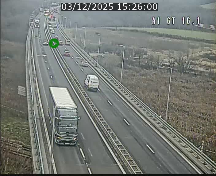 <h2>Traffic live webcam Luxembourg Niederanven - A1 direction Allemagne - BK 16.1</h2>