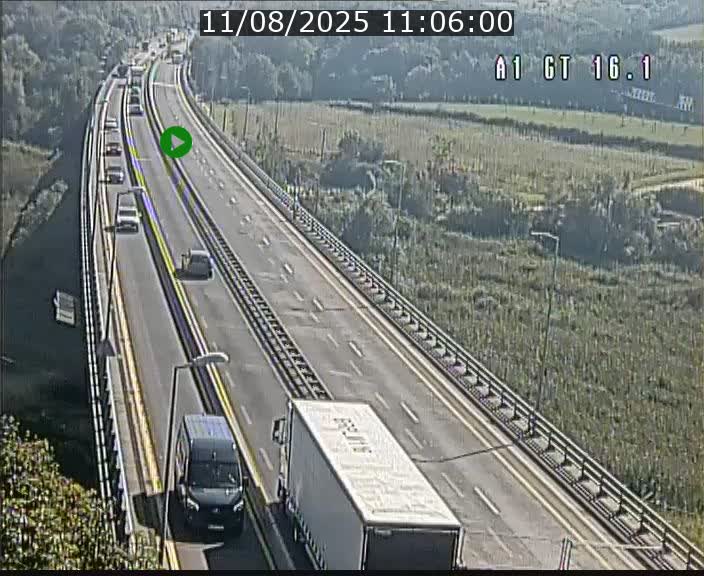 <h2>Traffic live webcam Luxembourg Niederanven - A1 direction Allemagne - BK 16.1</h2>