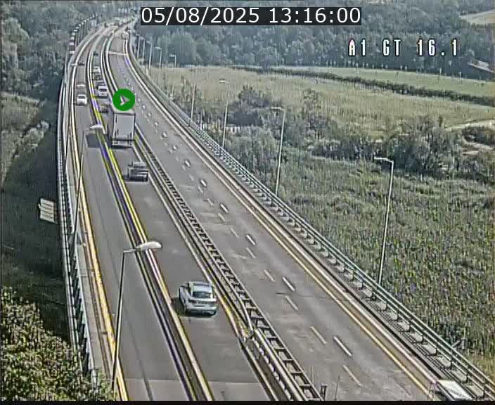 <h2>Traffic live webcam Luxembourg Niederanven - A1 direction Allemagne - BK 16.1</h2>
