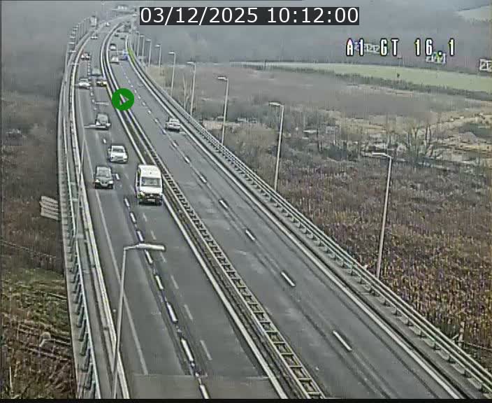 <h2>Traffic live webcam Luxembourg Niederanven - A1 direction Allemagne - BK 16.1</h2>