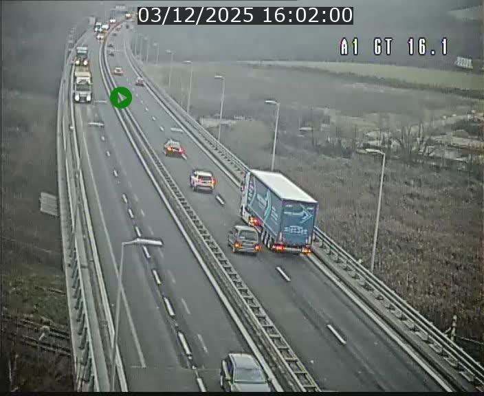 <h2>Traffic live webcam Luxembourg Niederanven - A1 direction Allemagne - BK 16.1</h2>
