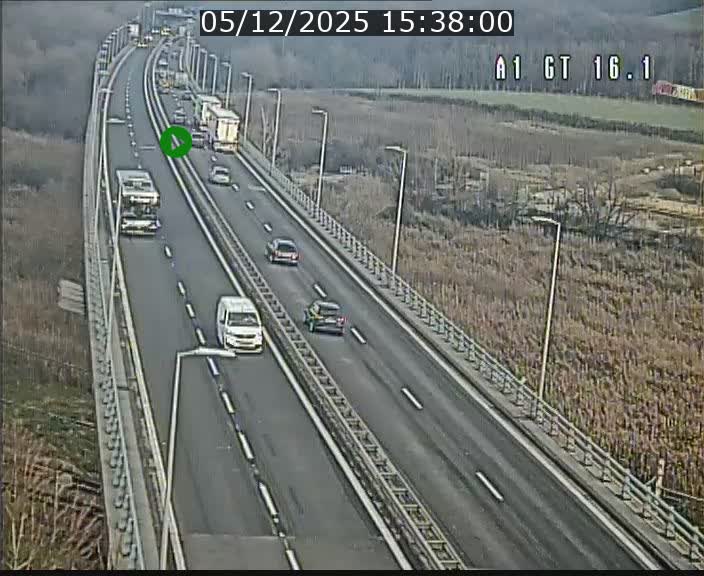 <h2>Traffic live webcam Luxembourg Niederanven - A1 direction Allemagne - BK 16.1</h2>