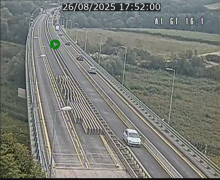 <h2>Traffic live webcam Luxembourg Niederanven - A1 direction Allemagne - BK 16.1</h2>