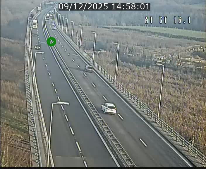 <h2>Traffic live webcam Luxembourg Niederanven - A1 direction Allemagne - BK 16.1</h2>