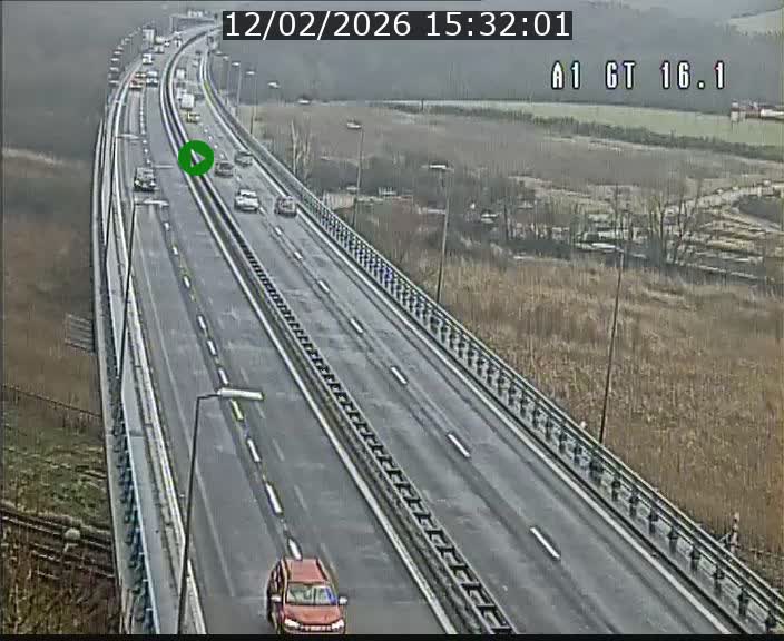 Traffic live webcam Luxembourg Niederanven - A1 direction Allemagne - BK 16.1