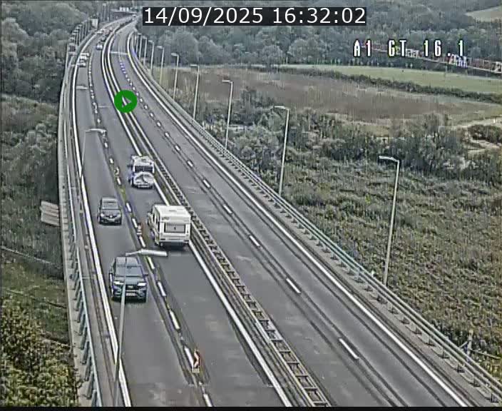 <h2>Traffic live webcam Luxembourg Niederanven - A1 direction Allemagne - BK 16.1</h2>