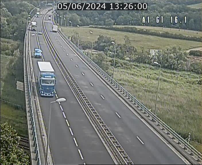 <h2>Traffic live webcam Luxembourg Niederanven - A1 direction Allemagne - BK 16.1</h2>