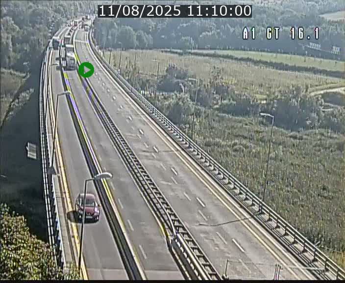 <h2>Traffic live webcam Luxembourg Niederanven - A1 direction Allemagne - BK 16.1</h2>